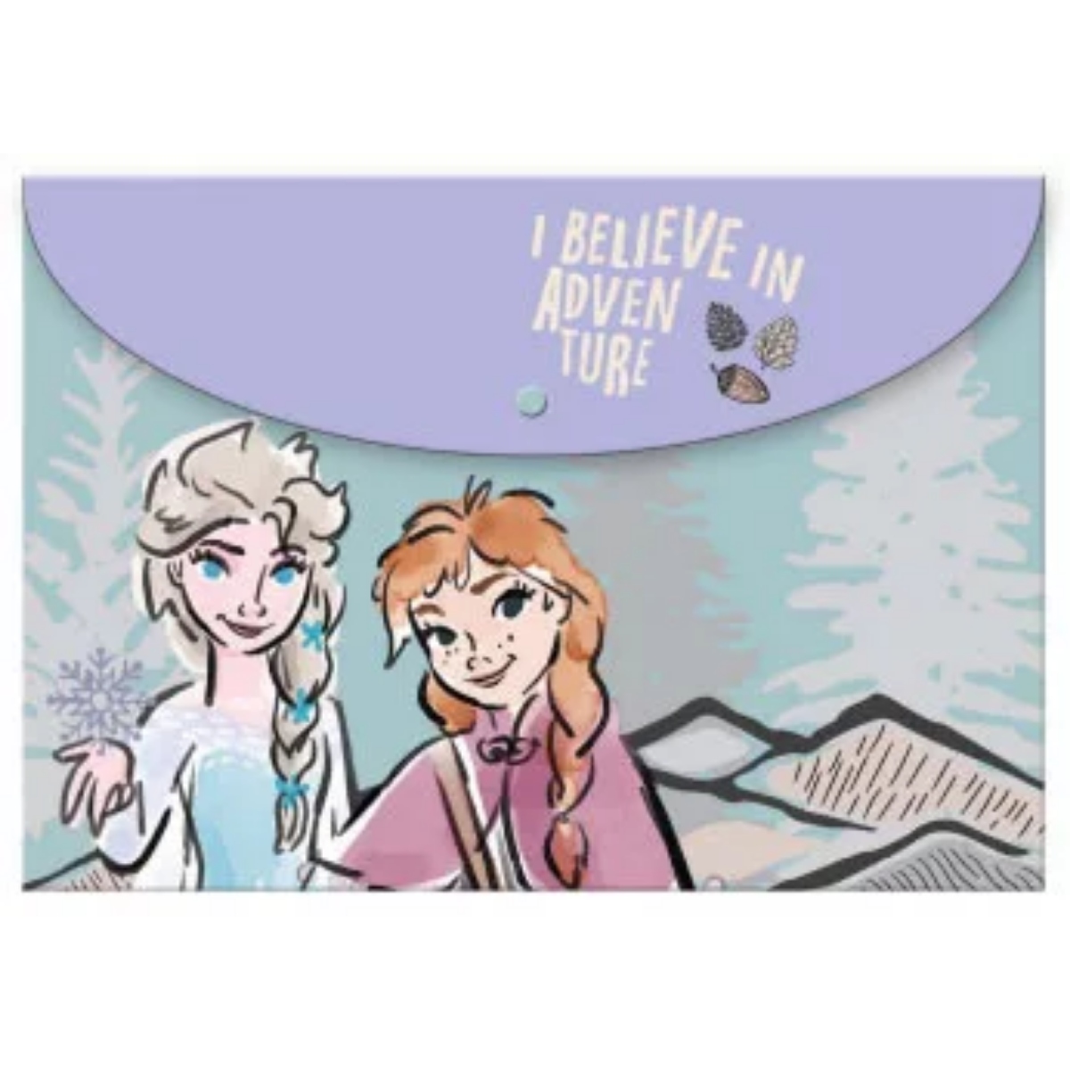 Folders - Disney - Frozen Heart A4 Button Folder